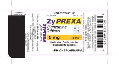 PACKAGE LABEL - ZYPREXA 5 mg tablet, bottle of 30 - Zyprexa FCT 5 mg Label